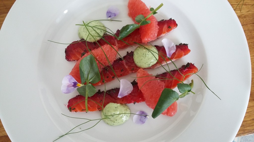 Elegant bespoke catering with fresh salmon