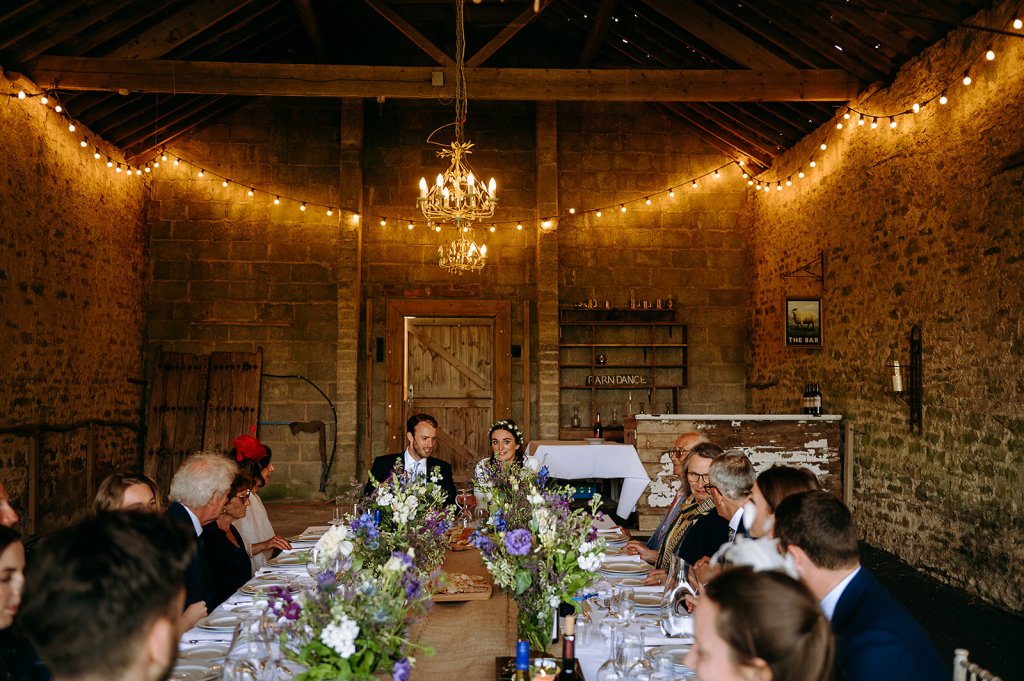 Rose Kentish Kitchen Catering Rustic Wedding Barn Rustic Barn wedding wedding guests waiting for their catered wedding breakfast